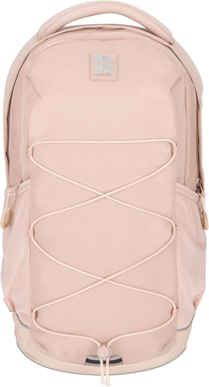 Audetic Schulrucksack Mädchen Teenager Rosa - AERO - Ergonomischer Rucksack mit vielen Fächern für S