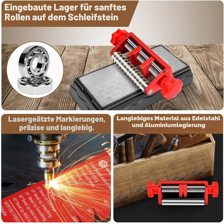 Schleifführung Schärfhilfe Stechbeitel Schleifhilfe Schärfen, Schleifführungswerkzeug,Meissel Schärf