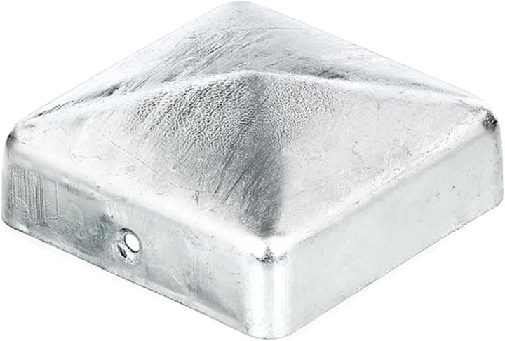 siwitec 10er-Set Pfostenkappe für Holzpfosten | 120 x 120 mm | flach/Pyramide | Zaunkappe aus feuerv