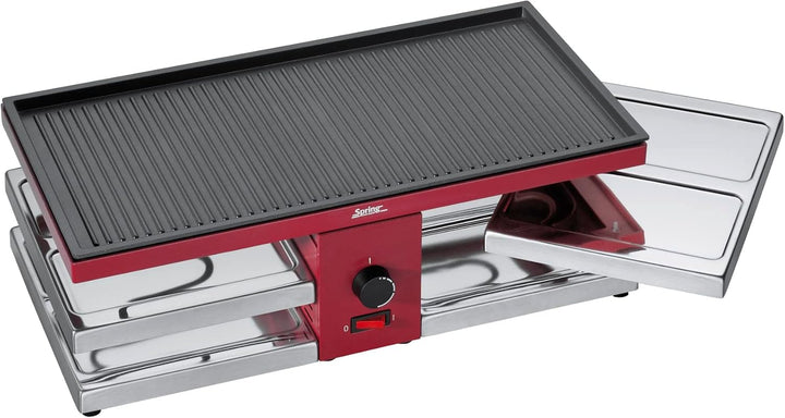 Spring Raclette mit Alugrillplatte-KP3267713001 Raclette mit Alugrillplatte rot one size Raclette Ro