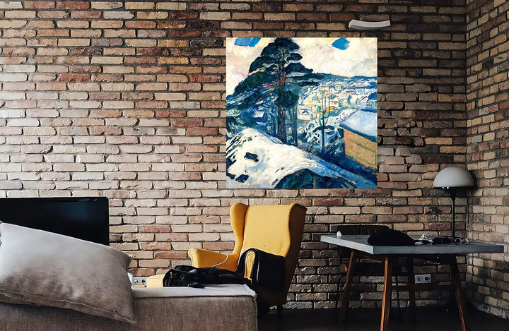 Winter in Kragero By Edvard Munch Leinwandbilder Gerahmte Kunstdrucke Wandkunst Wohnzimmer Schlafzim
