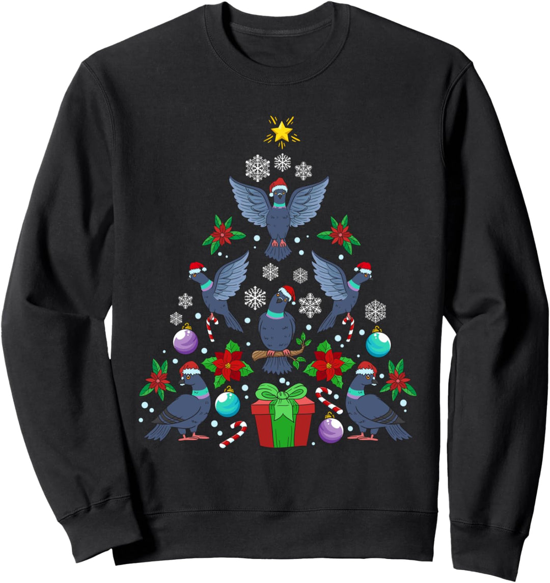 Tauben Weihnachtsbaum Taubenzüchter Weihnachten Geschenk Sweatshirt