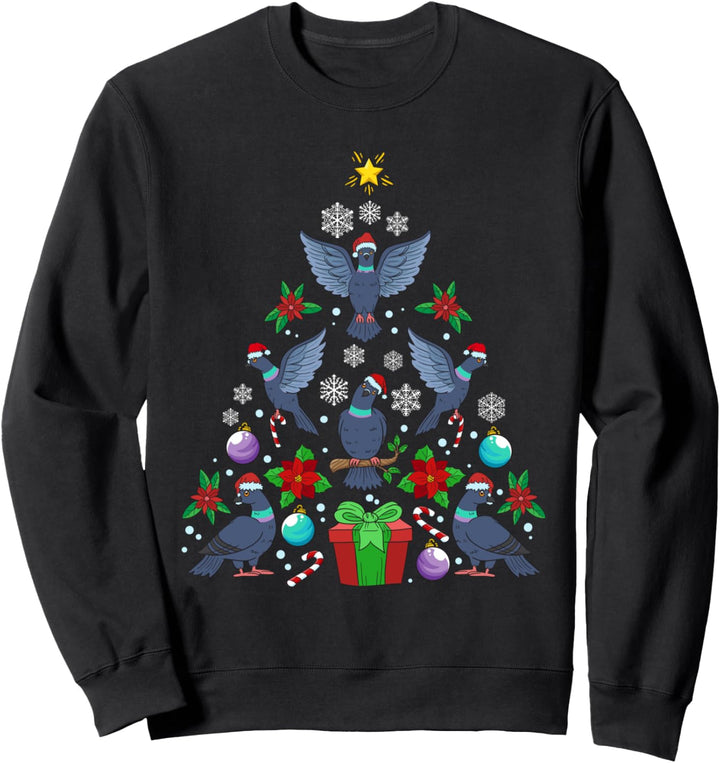 Tauben Weihnachtsbaum Taubenzüchter Weihnachten Geschenk Sweatshirt