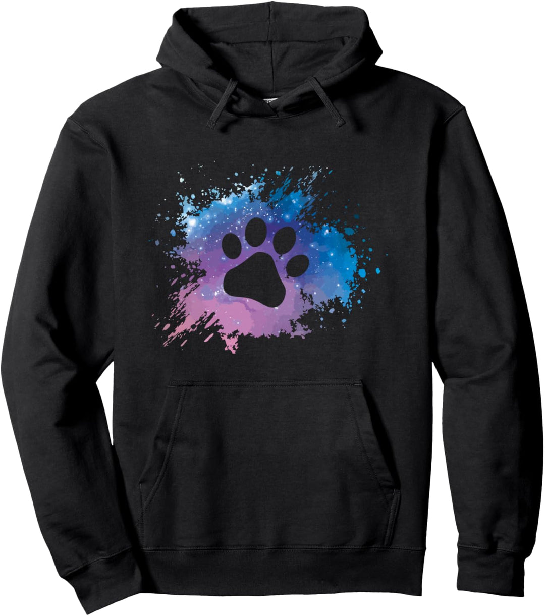 Pfotenabdruck Geschenkidee für Hundebesitzer Pullover Hoodie