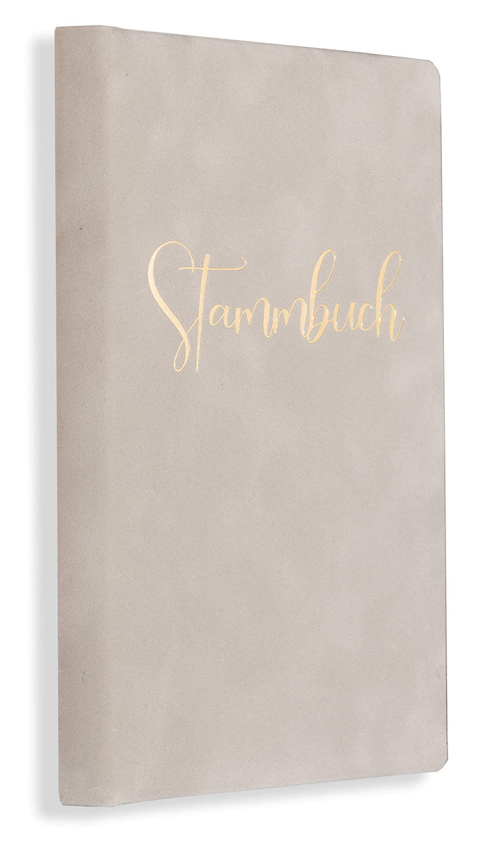 Stammbuch grau Samt Lene Klemmschiene Hochzeit Stammnbuch der Familie incl. Einleger