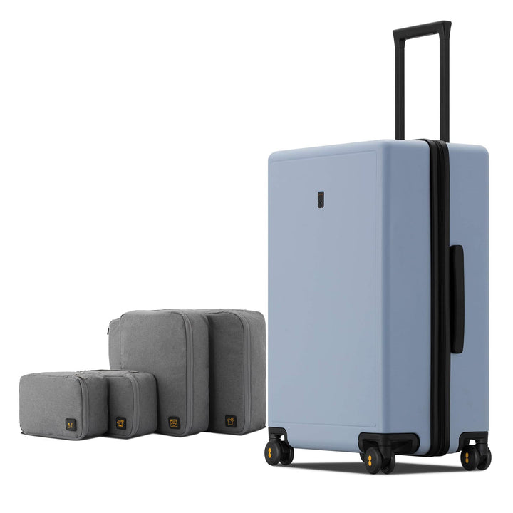 LEVEL8 Koffer Trolleys handgepäck Leichtgewicht 100% PC mit Organizer Set 4-teilig TSA Zahlenschloss