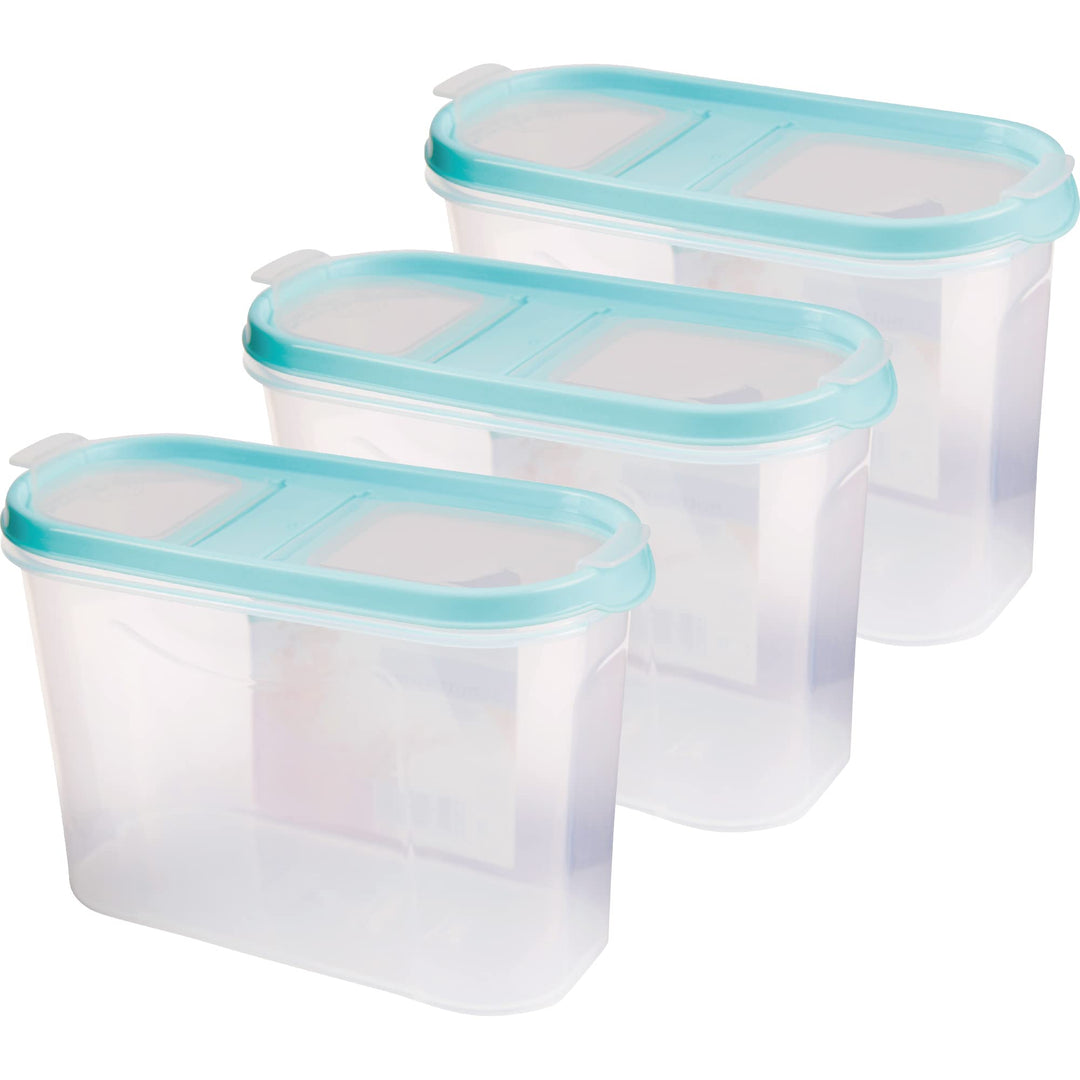 Vorratsdosen mit Deckel (3er Pack - Türkis) 1,4 Liter, Luftdicht Schüttdose BPA frei lebensmittelech