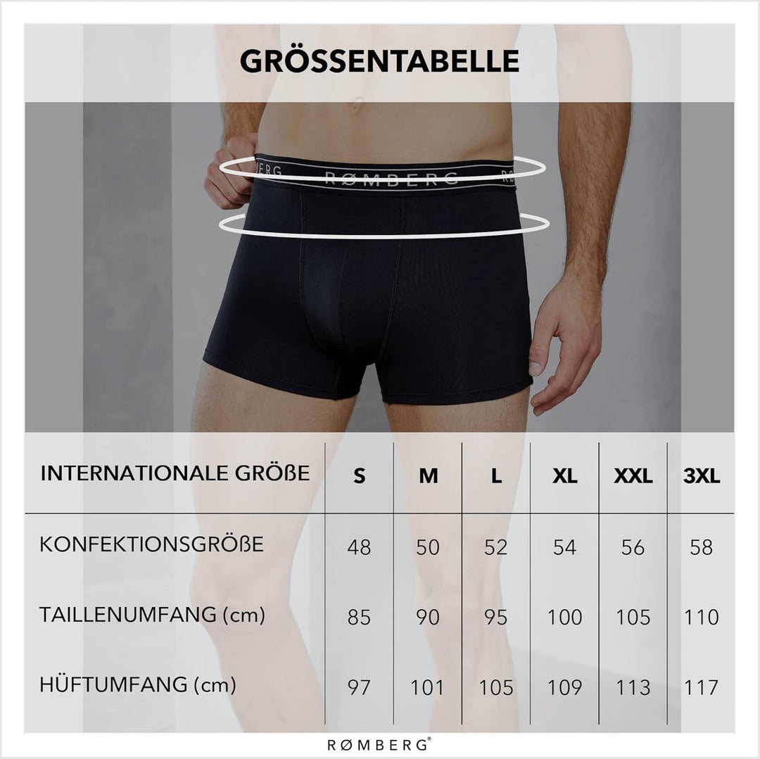 Romberg Herren Unterhose, klassischer Slip, 6er Pack aus nachhaltiger Bio-Baumwolle (GOTS Zertifizie