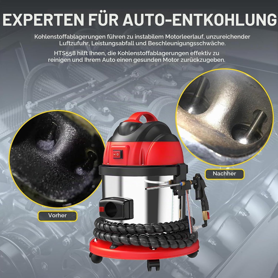 Walnuss-Blaster,Reinigungswerkzeug für Motoreinlassrohrventile,Motorkohlenstoffentferner, HTS558 Wal