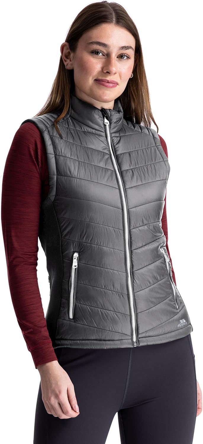 Trespass Damen Elanora-Female Padded Gilet Weste XL Kohle, XL Kohle