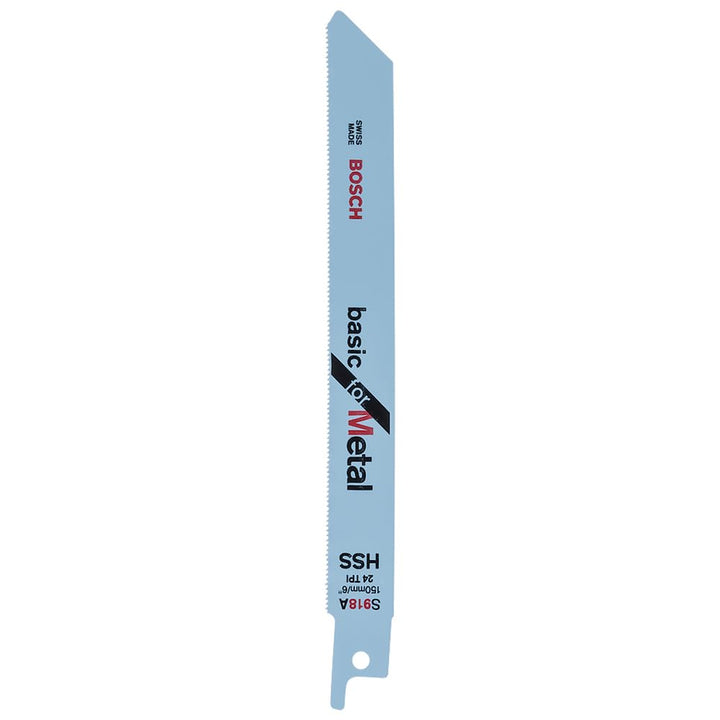 Bosch Professional 5x Säbelsägeblatt 'Basic for Metal' S918A (für Metall, 150 x 16 x 0.6mm, ZT 1mm,