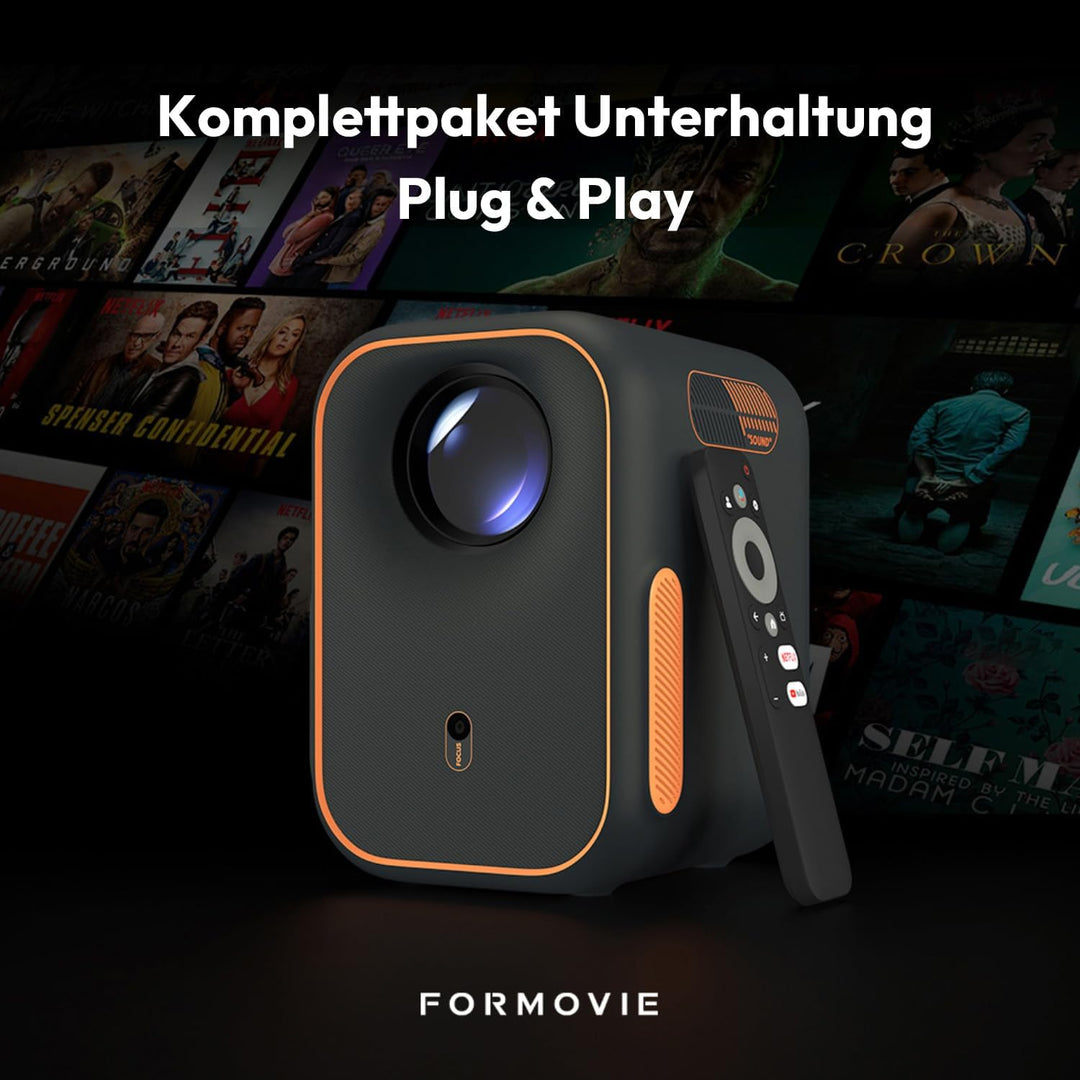 [Netflix Zertifiziert] Formovie Xming Episode One, Beamer Projektor mit WiFi Bluetooth, Netflix Goog