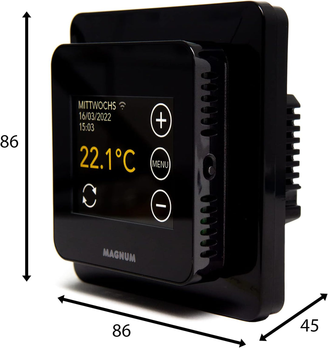 MRC WiFi Smart Thermostat/Raumregler mit Bodenfühler für Fussbodenheizung, Elektro-Heizung, Konvekto