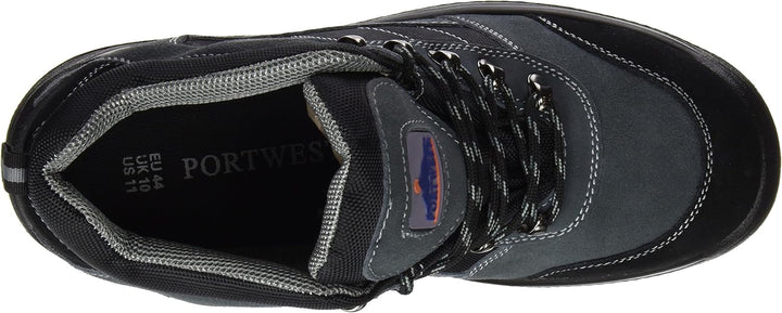Portwest Steelite Trekker Sicherheitsstiefel S1P , Grösse: 44, Farbe: Schwarz, FW63BKR44 44 EU Schwa