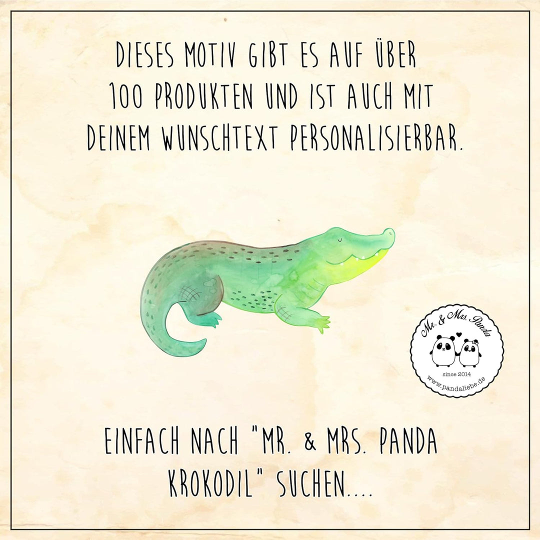 Mr. & Mrs. Panda Motiv WC Sitz Krokodil - Geschenk, Urlaub, Toilette, Toilettendeckel, verrückt sein