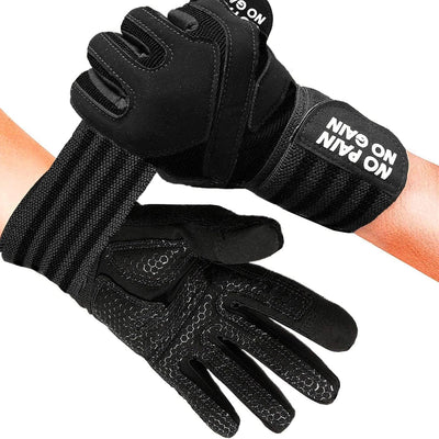 FINGER TEN Fitness Handschuhe Handgelenkschutz Trainingshandschuhe Herren Kraftsport Fitnesshandschu