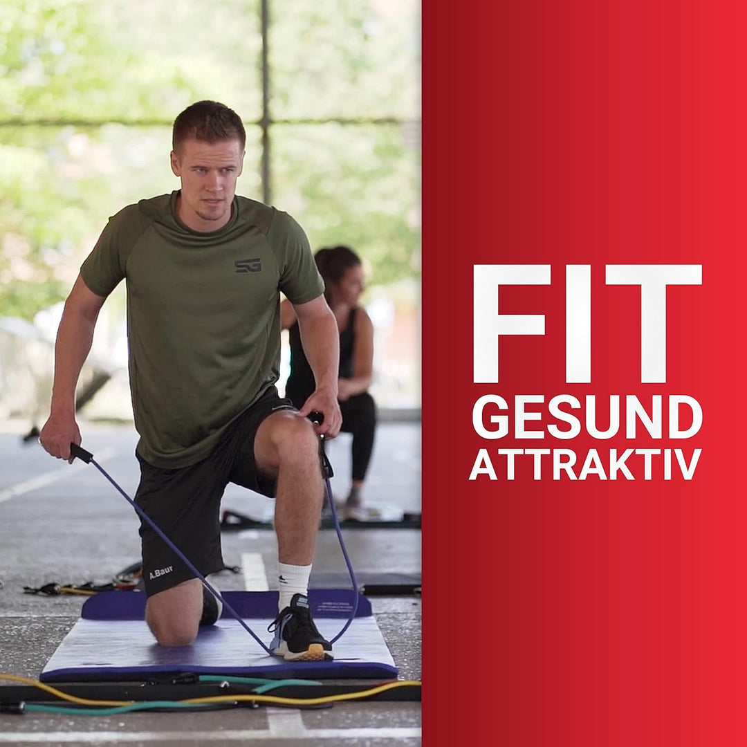 Red Rab Premium Widerstandsbänder Set für Dein Training Zuhause, Resistance Bands Set, Fitnessbänder