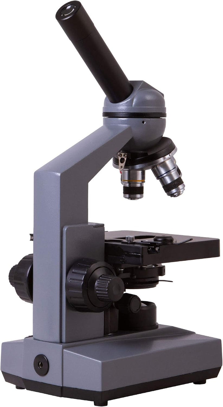 Levenhuk 320 Plus Biologisches Monokular 40- bis 1600-Fach mit Achromatischer Weitwinkeloptik, LED-L