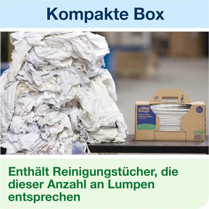 Tork Mehrzweck Reinigungstücher Weiss W7, Einzeltuchentnahme, 1 x 210 Tucher, 510172