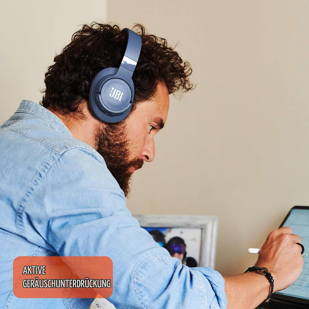 JBL Tune 760 NC – Bluetooth Over-Ear Kopfhörer mit aktivem Noise-Cancelling – Kabellose Ohrhörer mit