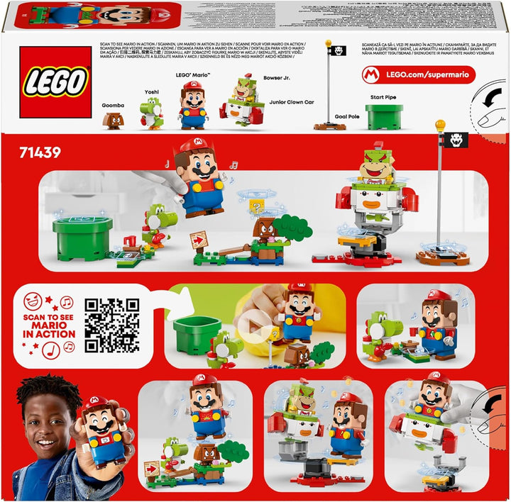 LEGO Super Mario Abenteuer mit dem interaktiven Mario, Set mit Junior-Clown-Kutsche, Spielzeug-Yoshi