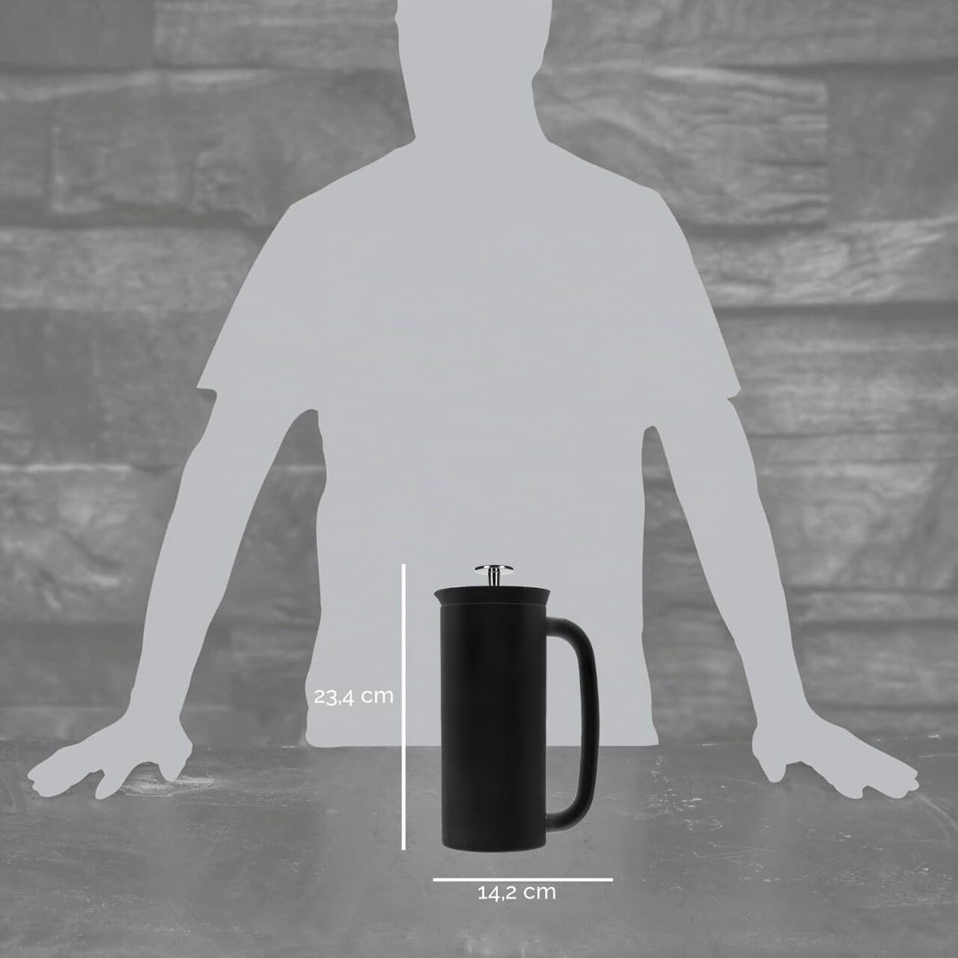 Espro French Press P7, Kaffee Stempelkanne, Coffee-Maker, Kaffeezubereiter, Rostfreier Stahl, Schwar