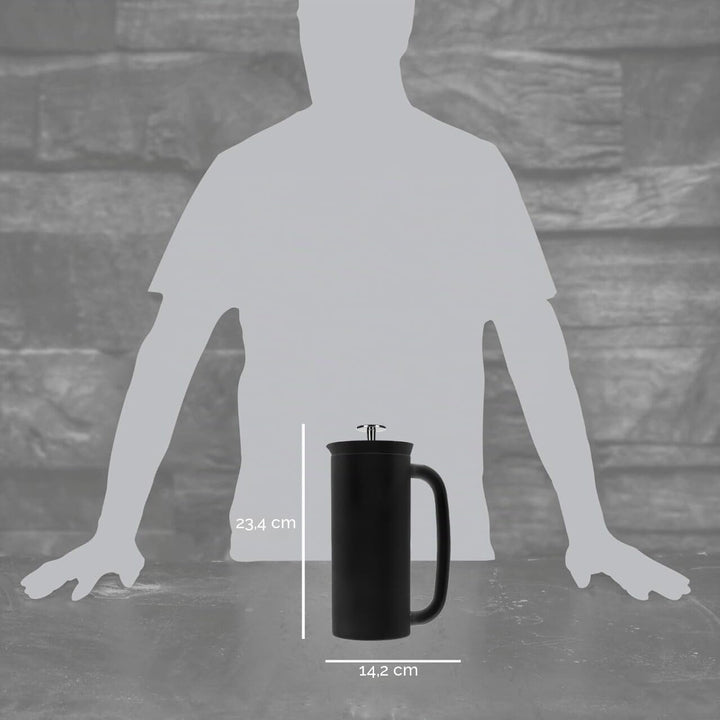 Espro French Press P7, Kaffee Stempelkanne, Coffee-Maker, Kaffeezubereiter, Rostfreier Stahl, Schwar