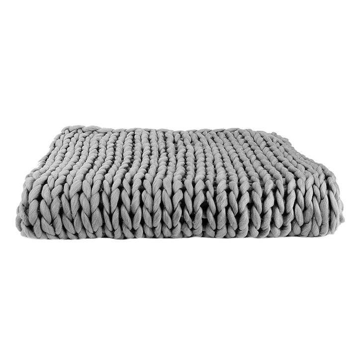 THE HOME DECO FACTORY – Manta, acrílico, Gris, Talla única