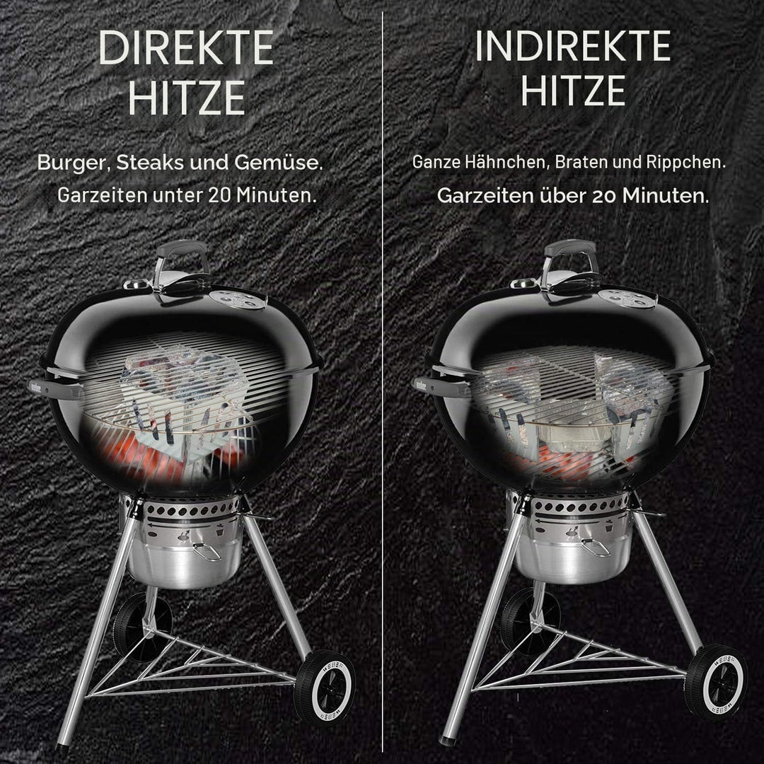 Denmay kohlekorb kugelgrill 2Pack für Weber 7403, One Touch, Master Touch und alle Anderen 57 cm Kug