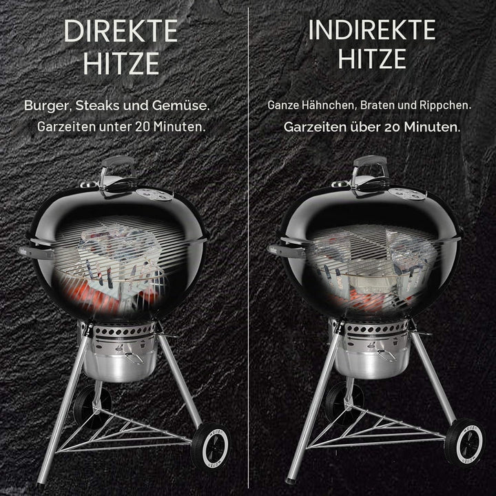Denmay kohlekorb kugelgrill 2Pack für Weber 7403, One Touch, Master Touch und alle Anderen 57 cm Kug