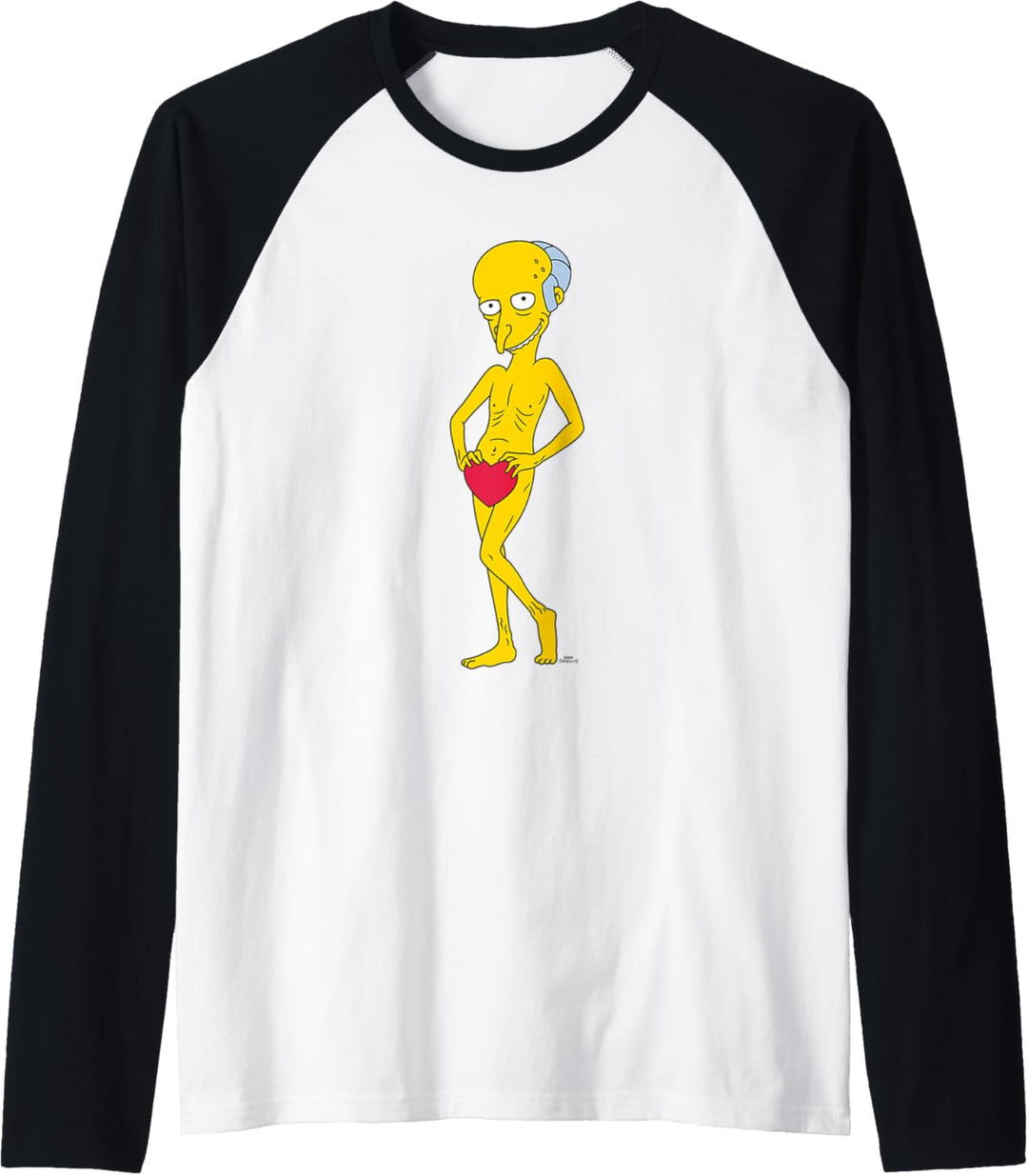 The Simpsons Mr. Burns Valentine Raglan