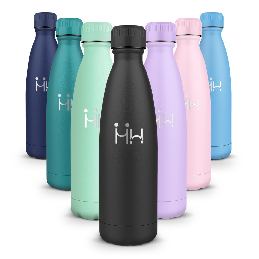 HoneyHolly Trinkflasche Edelstahl Kinder Sport, 500ML BPA-frei, Thermosflasche, Wasserflasche Doppel