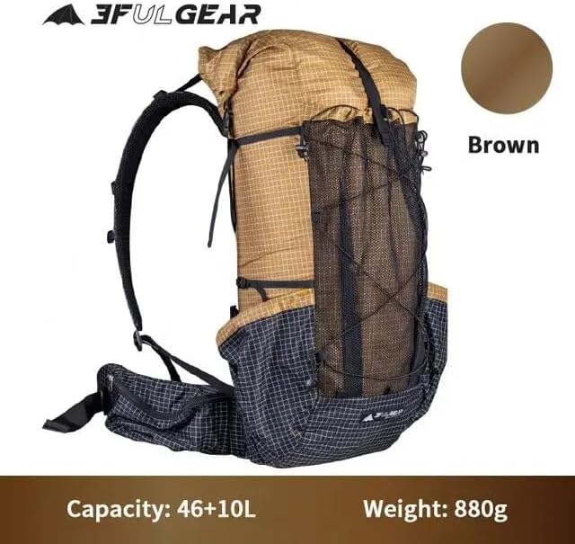 3F UL GEAR QiDian Pro UL 46+10L Rucksack Outdoor Klettern Tasche Camping Wandern Taschen UHMWPE Ultr