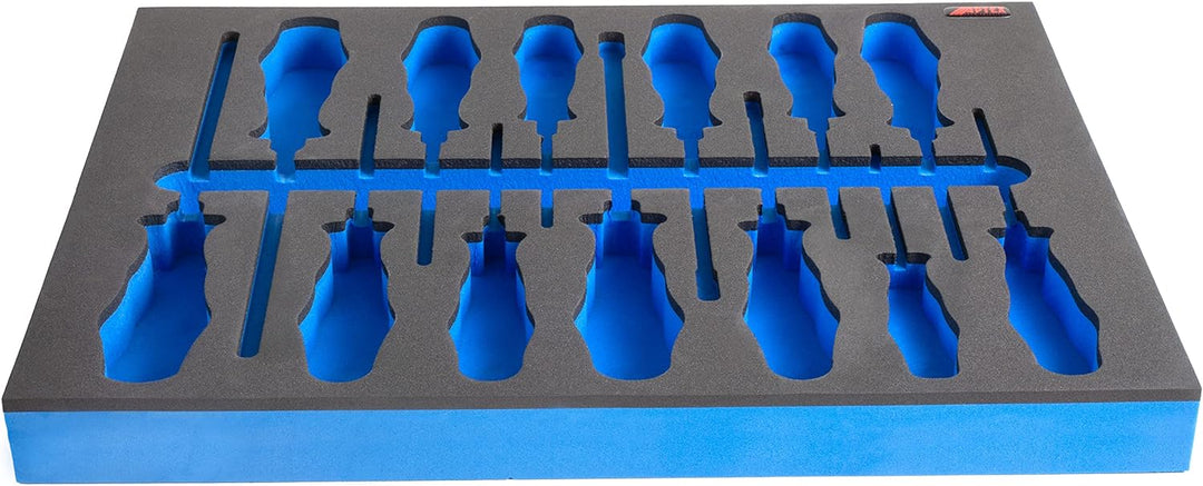 APTEX Schaumeinlage passend für Wera Schraubendreher, Schraubmeissel Big Pack 900 Kraftform 13 teili