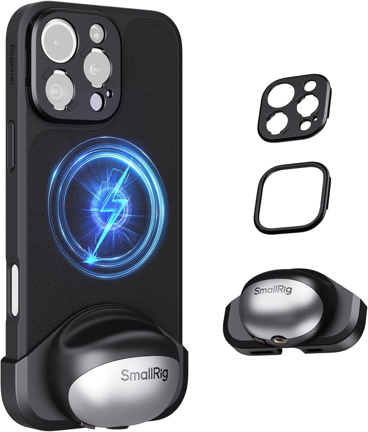 SMALLRIG FilMov Handyhüllen-Set für iPhone 16 Pro Max, leichte Fotohülle mit T-Mount-Objektivrückpla