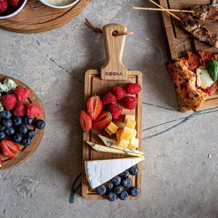 Boska Servierbrett Friends S/geschmackvolles Design / 22 cm/Holz/Braun / 300 x 100 x 20 mm Klein, Kl