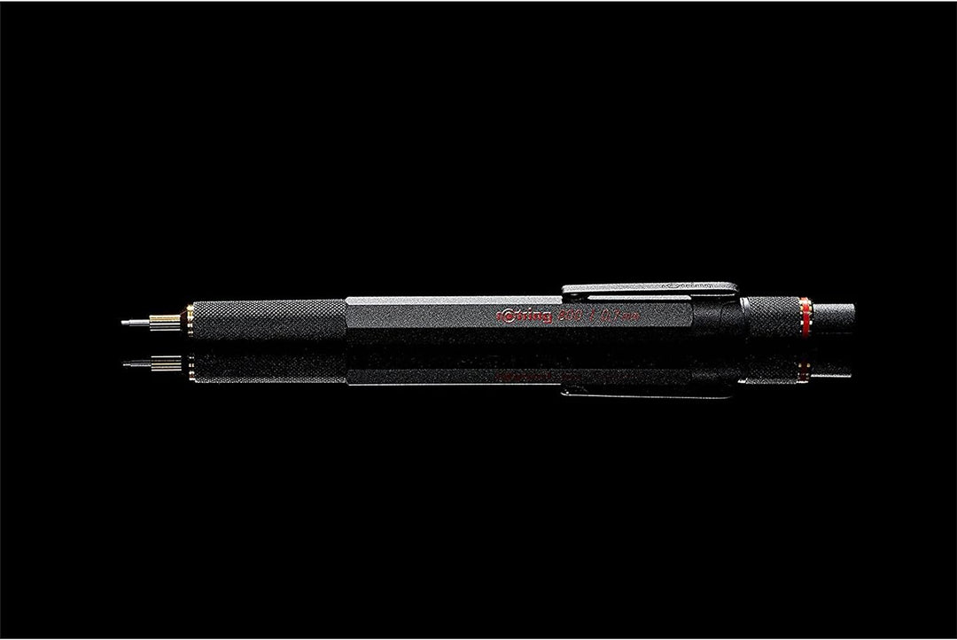 rOtring 800 Druckbleistift mit Einzug | 0,7 mm | Schwarz Schwarz 0,7mm Druckbleistift Single, Schwar