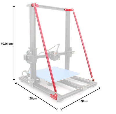 Befenybay Upgrade Supporting Rod Set für Creality 3D-Drucker CR-10 300 (550 mm) 300x300x400mm, 300x3