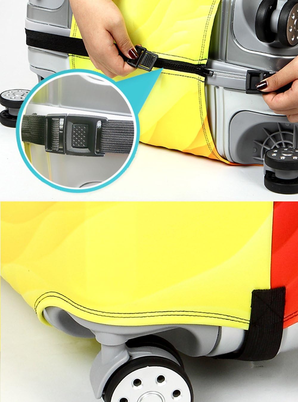 Comfysail Elastisch Reise Kofferhülle Kofferschutzhülle Koffer Schutzhülle mit Reissverschluss Lugga