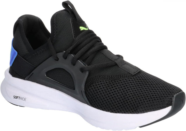 PUMA Herren Softride Enzo Evo Sneaker 44.5 EU Puma Black Fizzy Lime Royal Sapphire, 44.5 EU Puma Bla