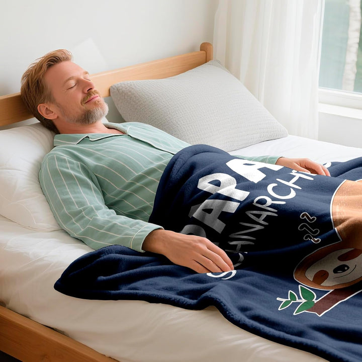 Papa Geschenk 1.3 * 1.5 M Decke Dunkelblau-papa, Dunkelblau-papa