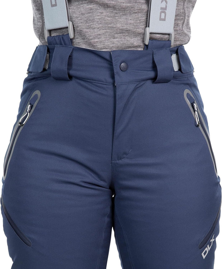 Trespass Damen wasserdichte Skihose mit Knöchelreissverschlüssen und abnehmbaren Hosenträgern Mariso