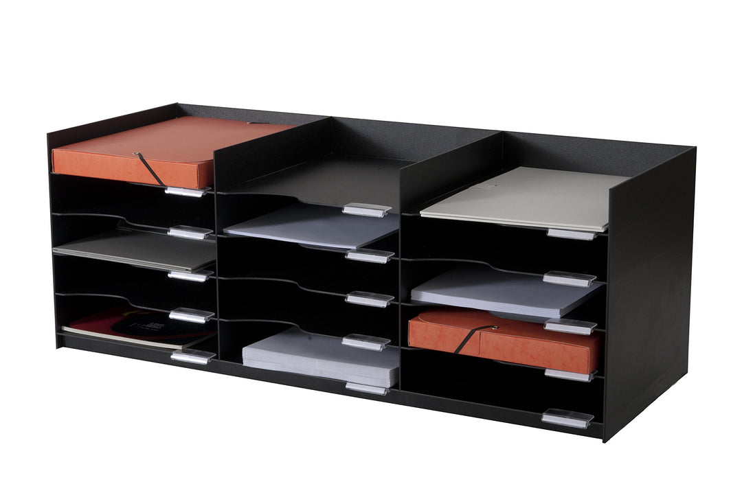 Paperflow Ausrüstung für Küchenschränke 532.01 Block Ordner Struktur Polystyrol schwarz, schwarz