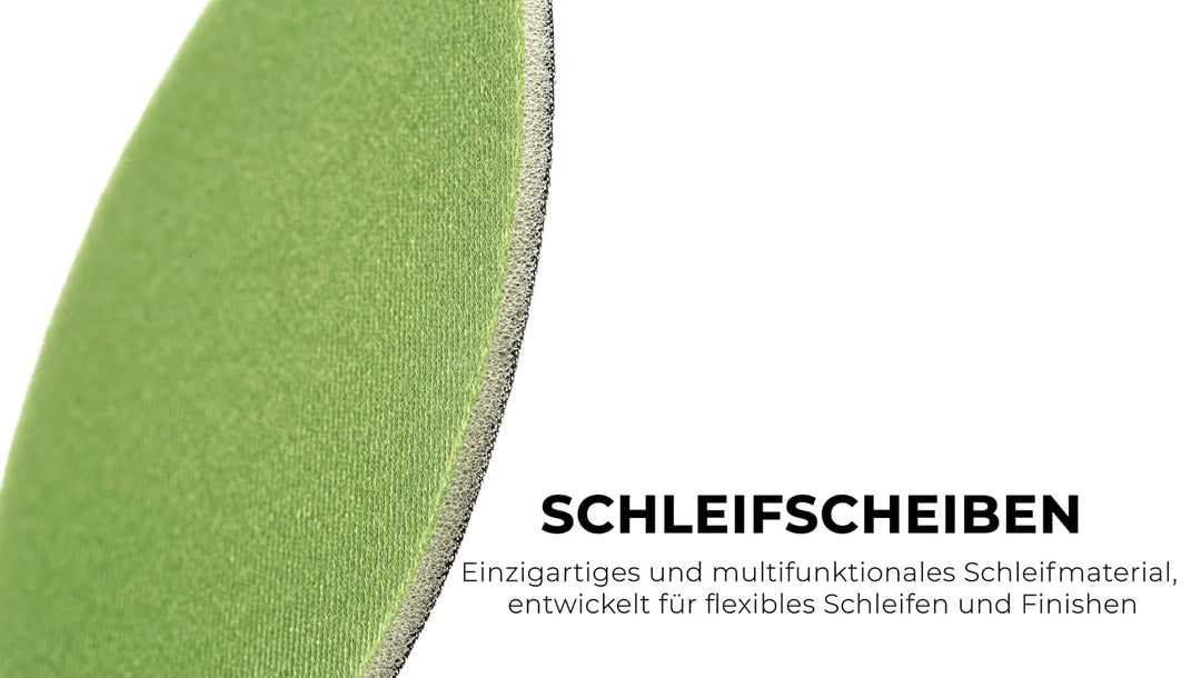 GLASS POLISH GP14503 GlasX-120 Schleifscheibe mit Haken und Schlaufe, Siliziumkarbid Schleifscheibe,