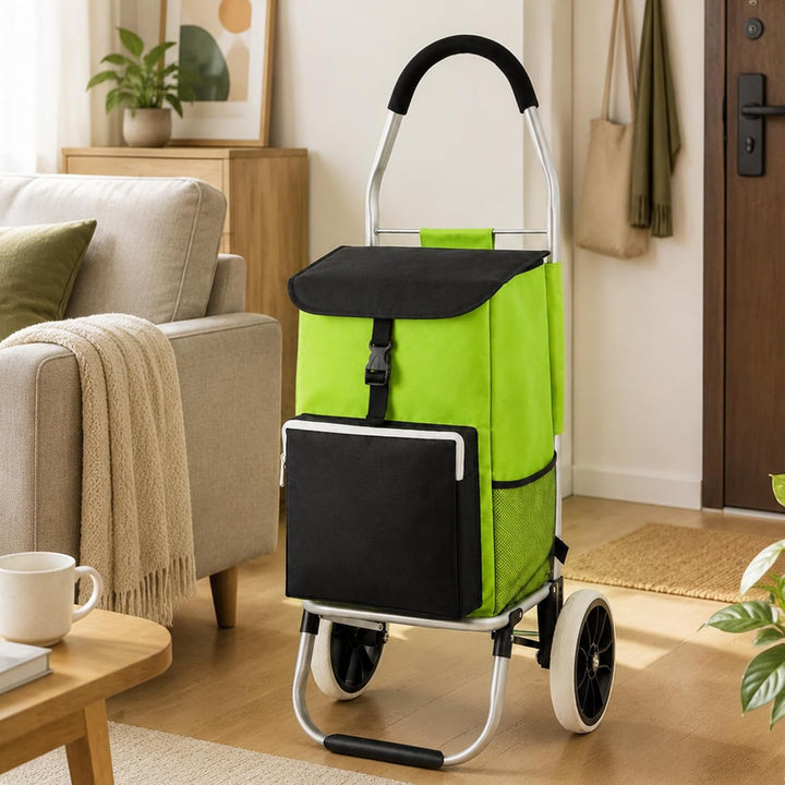 Einkaufstrolley mit Wagenaufhängung – 54+5L Fassungsvermögen, regenfeste Tasche