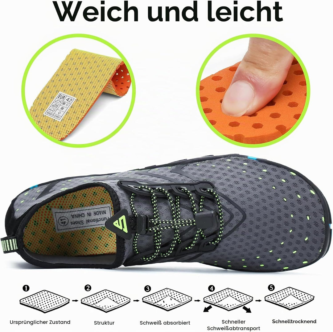 SAGUARO Badeschuhe Strandschuhe Aquaschuhe Wasserschuhe Surfschuhe Schwimmschuhe für Damen Herren Ki