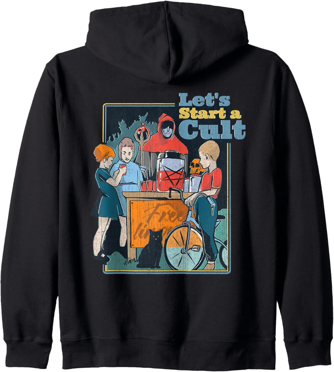 Let's Start A Cult Lustiges Vintage-Kinderspiel Dämonen Geschenk Kapuzenjacke