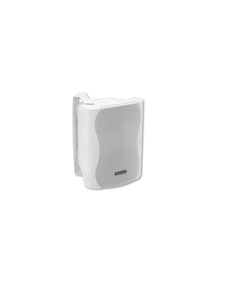 OMNITRONIC C-40 weiss 2x | Passives 2-Wege-Lautsprecherpaar mit Halterung, 4"-Tieftönern und 35 W RM