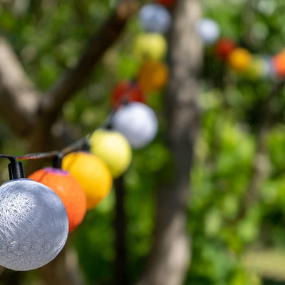 GuirLED - Aussengirlande mit Lichtkugeln LED-Guinguette - Wasserdicht IP65 - Hocheffizientes Solarpa