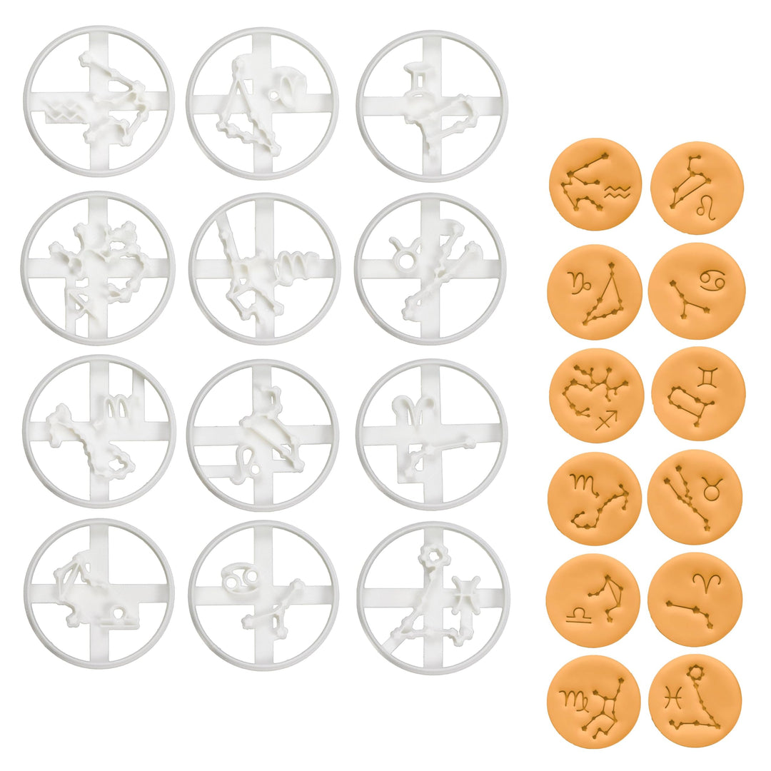 12er Set Sternzeichen Ausstechformen, 12 Teil, Bakerlogy